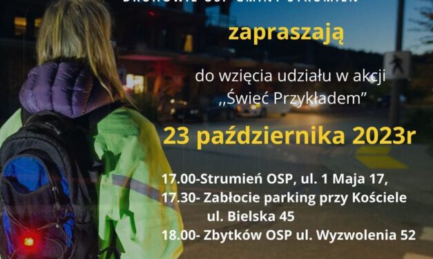 ZACZYNAMY! DARMOWE ODBLASKI DLA KAŻDEGO! ZAPRASZAMY !